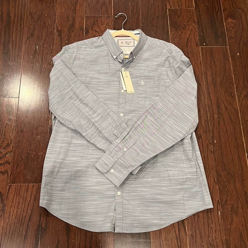 NWT Penguin Long Sleeve Button Down Shirt